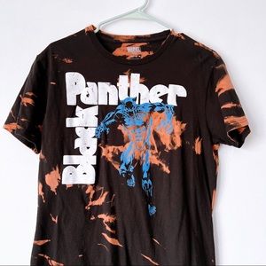 Black Panther Bleach Dyed T-Shirt